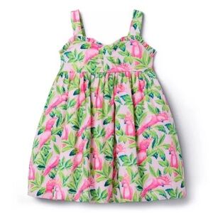 NWT JANIE AND JACK Tropical Bird Sundress- Size 2T